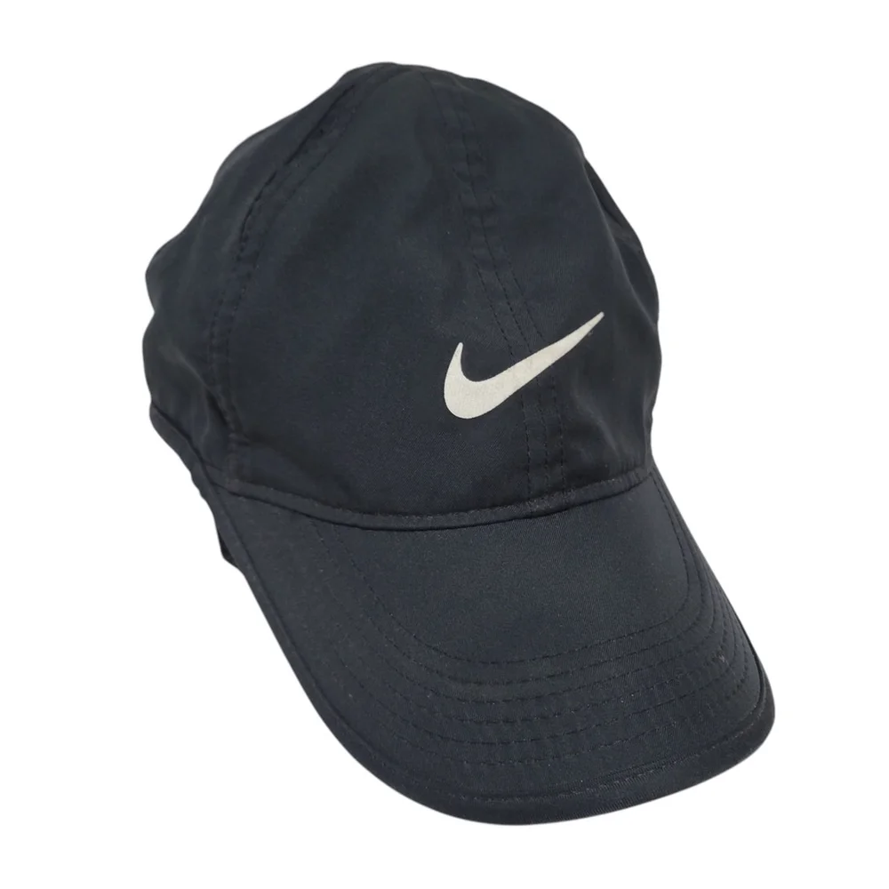 Nike FeatherLight Dri-Fit Hat Cap Black Toddler Tennis O/S. Excellent Condition